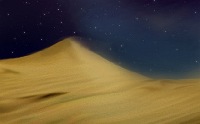 砂丘と星